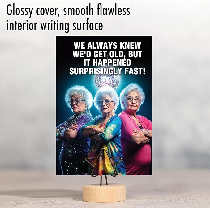 NobleWorks Hysterical Birthday Greeting Card with 5 x 7 Inch Envelope (1 Card) Bday Old Fast C10072BDG
