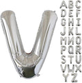 KALOR 40 Inch Silver Letter V Balloons Jumbo Foil Mylar Helium Big Balloons for Birthday Party Anniversary Baby Shower Supplies