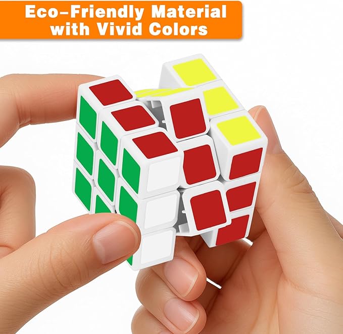 Mini Cube 48 Pack Magic Cube, Puzzle Party Favors for Kids Party Puzzle Game Toys Classroom Rewards & School Prize for Students, Stress Relief Toys Goody Bag Filler Birthday Easter Gift