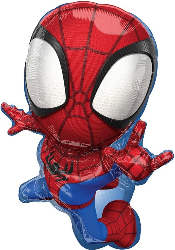 Spidey and Friends 3rd Birthday Party Supplies 7pc Foil Balloon Bouquet Decorations