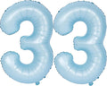 40 In Matte Blue Number Balloons Helium Foil Mylar Balloon Birthday Party banquet Decoration Digital 33