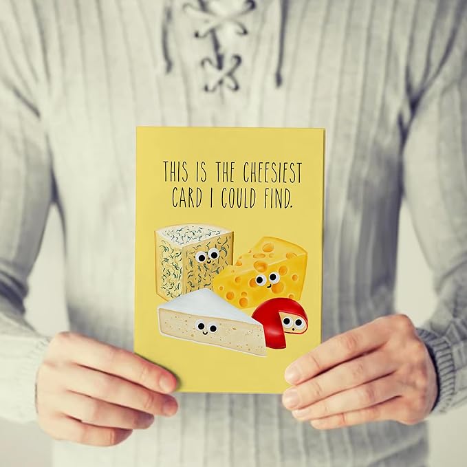 CENTRAL 23 Pop Up Card For Men Women - Cheesiest Card - Pun Funny Cute 3D Cards - Valentines Day Card For Wife Husband - Anniversary Birthday Mothers Day Father's Day - Gifts For Him Her Friends