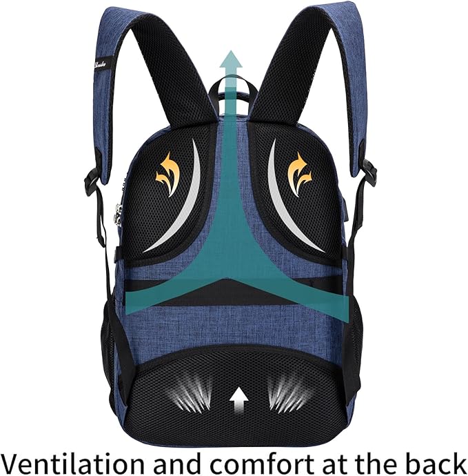 SHRRADOO Anti Theft Laptop Backpack Travel Backpacks with Combination Lock for Women Men (Royal Blue, Large)