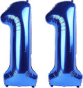 40 Inch Navy blue Number 11 Digital Balloon,Jumbo Mylar Foil Helium Balloon for 11 Balloons for Birthday Party,Wedding Anniversary Party Decorations