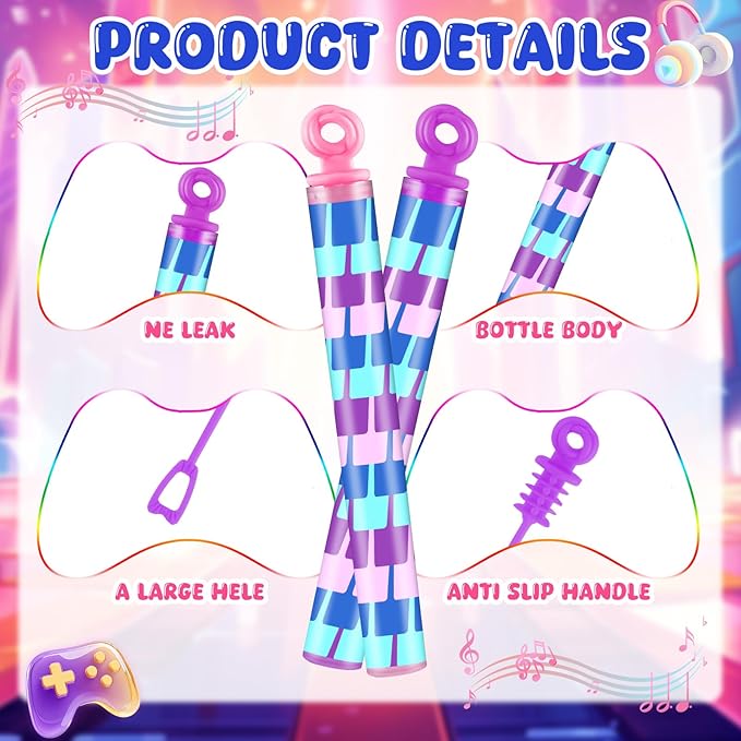 32 Pcs Video Game Bubble Wands Funny Bubbles Party Favors for Adult Summer Activity Birthday Party Goodie Bag Stuffers Gifts Wedding Supplies