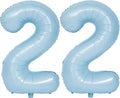 40 In Matte Blue Number Balloons Helium Foil Mylar Balloon Birthday Party banquet Decoration Digital 22