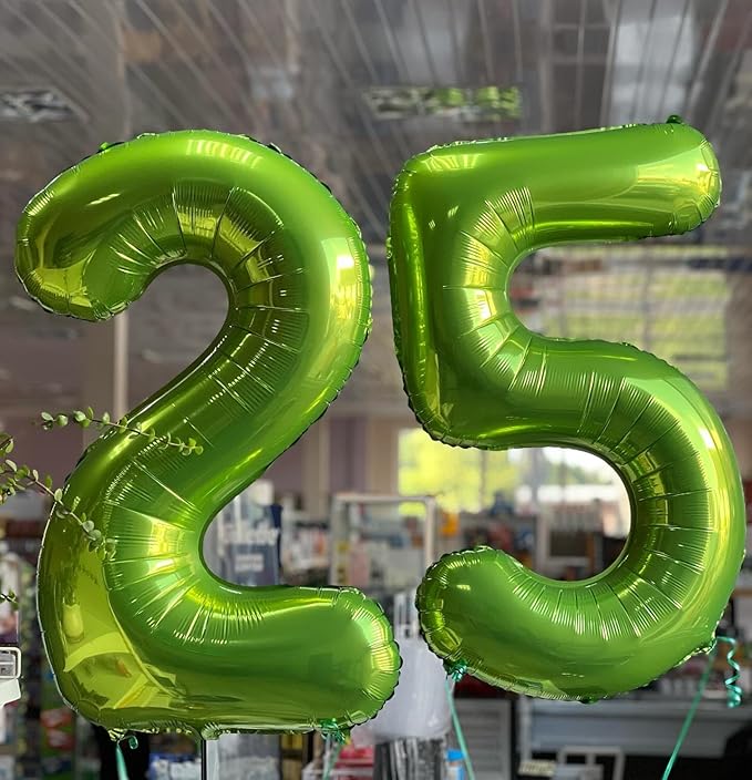 Light Green Number 2 Balloon 40 Inch, 2 Balloon Number, 2nd Birthday Decorations for Baby Girls Boys Toddlers
