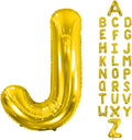 Letter Balloons 40Inch Large Giant big Foil Mylar Gold Balloons J for Birthday Party Decorations