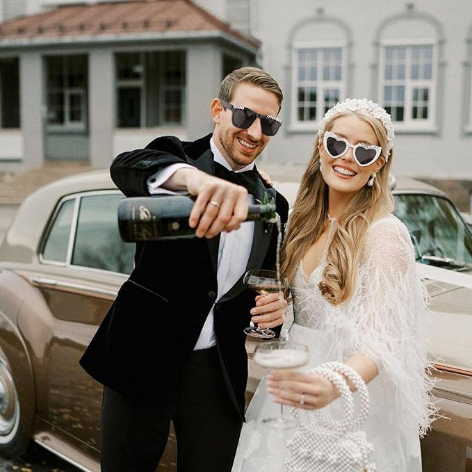 Just Married Decorations Sunglasses for Just Married Wedding Party Decorations