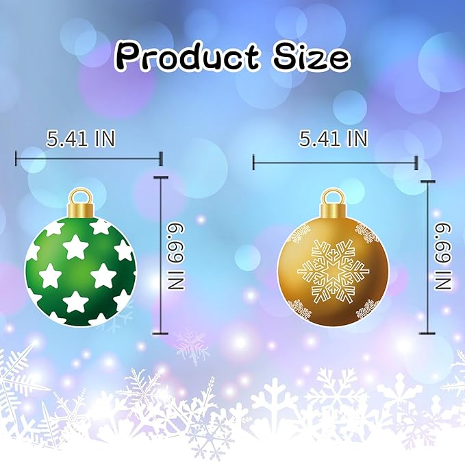 YQUQWN 48 Pcs Christmas Hanging Swirl Decorations - Red, Green, Gold Snowflake Elk Balls Swirls for Holiday Parties Christmas Tree Home Office Classroom - Xmas Winter Holiday Ceiling Decor