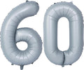 40 In Matte gray Number Balloons Helium Foil Mylar Balloon Birthday Party banquet Decoration 60