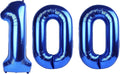 40 Inch Navy blue Number 100 Digital Balloon,Jumbo Mylar Foil Helium Balloon for 100 Balloons for Birthday Party,Wedding Anniversary Party Decorations