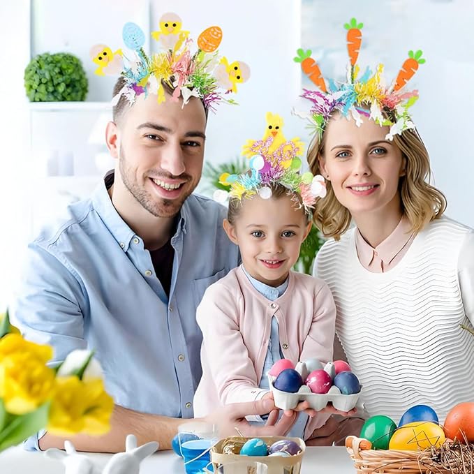 Easter Headbands for Women - Easter Carrot Headband - Easter Bunny Headbands for Easter Party Decorations - Easter Hair Accessories for Women