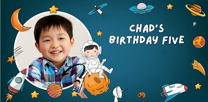 Custom Happy Birthday Vinyl Banner Sign, Personalized Party Backdrop, Gift, and Decoration - From NiceMemoryLLC. (Style-18)
