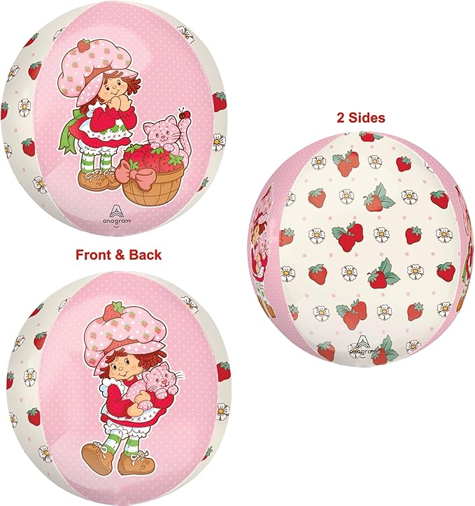 Anagram Birthday Party Supplies Strawberry Girl Shortcake 6pc Balloon Bouquet Decorations