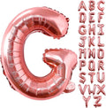 Lovoir 40 Inch Large Rose Gold Letter G Balloons Big Size Jumbo Mylar Foil Helium Balloon for Birthday Party Celebration Decorations Alphabet Rose Gold G