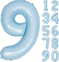 40 In Matte Blue Number Balloons Helium Foil Mylar Balloon Birthday Party banquet Decoration Digital 9
