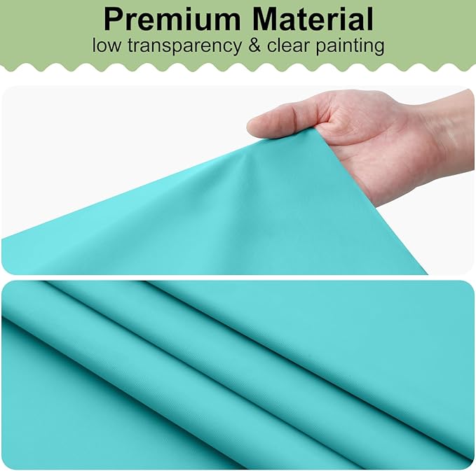 misaya 6 Packs Disposable Plastic Table Cloth, 54 x 108 Inch Waterproof Rectangle Tablecloth, Leakproof & Sturdy Decorative Table Covers for Easter, Picnic, Party and Outdoor, Teal