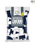 Party Sweets Blue and White Sports Mints by Hospitality Mints, Appx 300 mints, 7-Ounce Bags (Pack of 6)