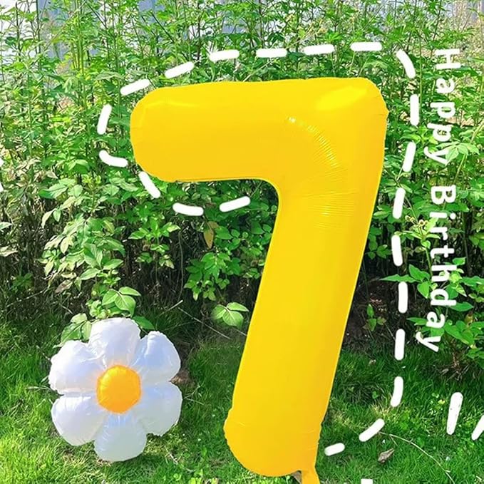 40 inch Yellow Number Balloon Giant Foil Helium Balloons Number 8 Balloon for 8th Birthday Party Decorations
