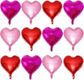 Red Heart Shaped balloons Pack of 12,18 Inch Hot Pink Love Valentine Balloons Pink Heart Romantic Balloons For Valentines Day Propose Marriage Wedding Bridal Shower Engagement Party Decorations