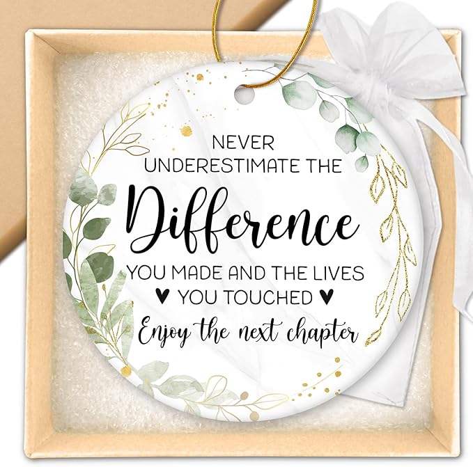 HEXMOZ Retirement Ornament 2026 - Retirement Gifts for Women, Men 2026 - Retired Gifts for Coworker, Boss, Teacher, Nurse - Retired Christmas Ornament - Christmas Decoration