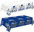 Oigco 2026 Graduation Decorations, 2 Pack Blue Graduation Tablecloths Class of 2026, Congrats Grad Plastic Rectangle Table Cloths for Graduation Party Decorations, 54 x 108 Inch