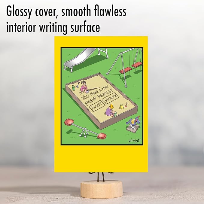 NobleWorks - 1 Hilarious Greeting Card for Birthday - Funny Birthday Cartoon, Comic Notecard - Sandbox Request C2453BDG