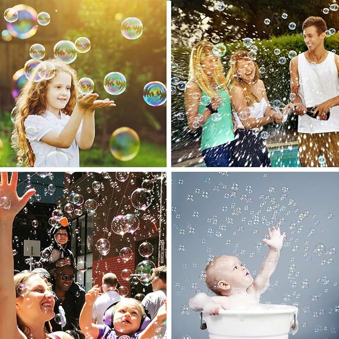 32-Piece 8 Colors Mini Bubble Wands Assortment Party Favors Toys for Kids Child, Christmas Celebration,Thanksgiving New Year, Themed Birthday,Wedding, Bath Time,Summer Outdoor Gifts for Girls Boys