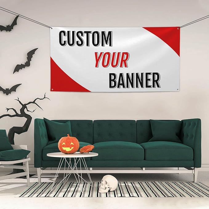 Banners And Signs Customize Personalized Birthday Banner Add Your Text/Logo Here Customized Birthday Banner Design Party/Birthday Banners Indoor/Outdoor 24x47IN