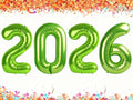 40 Inch Light Green Balloons 2026, New Years Eve Decorations Foil Balloons 2026 Set, Light Green Class of 2026 Balloons Party Supplies
