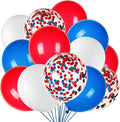 JOYYPOP 80Pcs Red White and Blue Latex Balloons with Confetti Balloons for 4th of July Decorations Independence Day Patriotic Anniversary