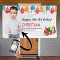 Custom Happy Birthday Vinyl Banner Sign, Personalized Party Backdrop, Gift, and Decoration - From NiceMemoryLLC. (Style-20)