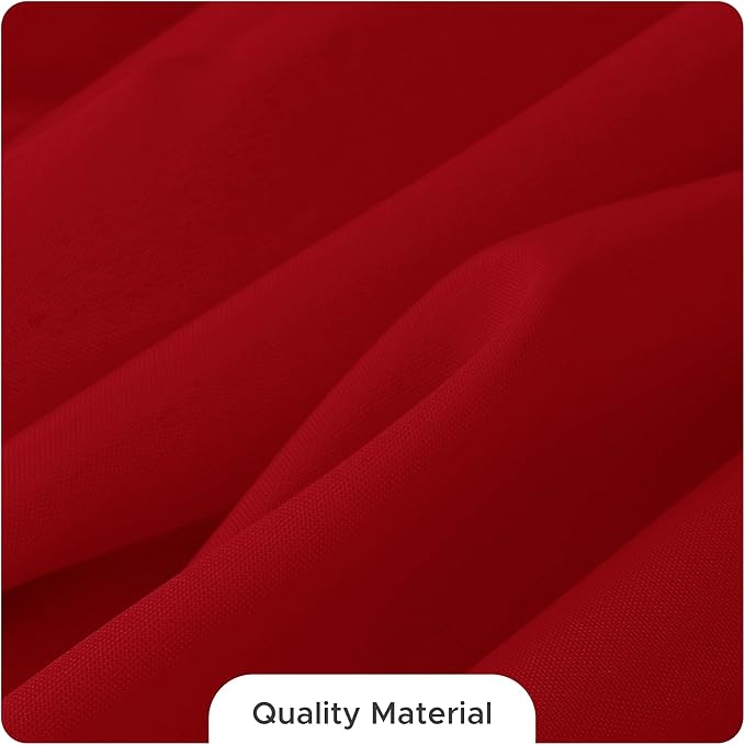 Fitable 8 Pack Table Cloth Rectangle Table: Stain and Wrinkle Resistant Tablecloth Rectangular, Washable Polyester Tablecloths for Wedding Party Dining Banquet Event Catering(Red, 70x120 Inch)