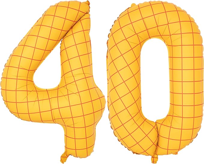 40-Inch Large Number Balloon Toy Inspired Story Matte Yellow Birthday Balloon Western Rodeo Party Supplies Boy Girl Story Anniversary Kids Birthday Party Cowboy Farm Themed Baby Welcome Decorations