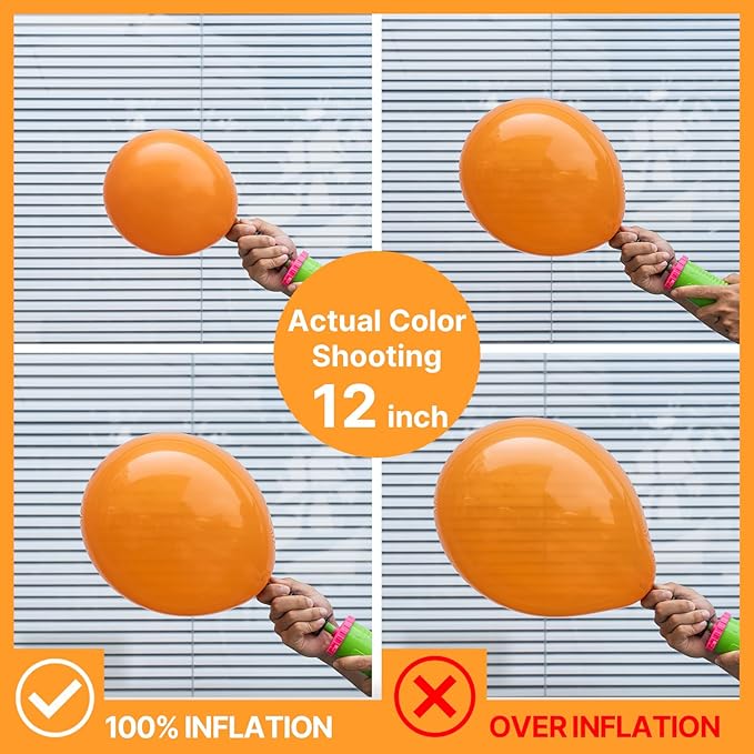 PartyWoo Orange Balloons 152pcs Different Sizes of 18 12 10 5 Inch Matte Fall Balloon Arch Kit Garland for Thanksgiving Halloween Little Cutie Baby Shower Birthday Party Decorations Orange-Y9