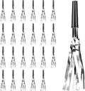 Silver New Years Noise Makers 24 PCS NYE Party Blowers Blowouts New Years Eve Games Favors Supplies Birthday Pep Rally for Adult Prank Graduation Sporting Events Horns Noisemakers Accessories