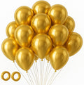 105pcs Metallic Gold Balloons 12inch Party Latex Balloons for Birthday Graduation Baby Shower Wedding Anniversary New Year Party Decorations