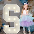3FT Marquee Light Up Letters, Large Marquee Letters, Pre-cut Foam Board Letter S for Engagement Wedding Decorations Birthday Party Backdrop Decor, Balloon Arch Kit