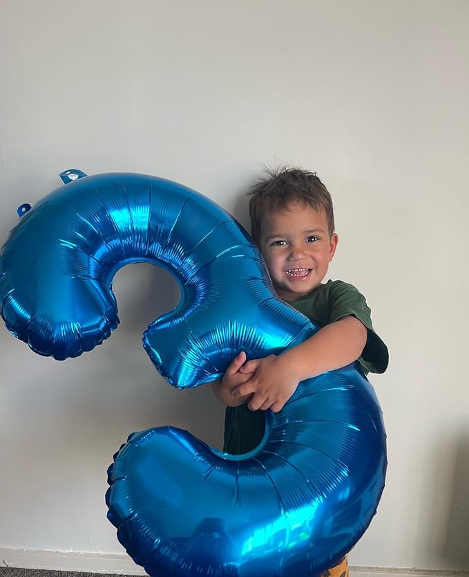 13 Balloon Number, Metallic Blue Number 13th 31th Birthday Balloons 40 Inch, 13 or 31 Years Old Metallic Blue Birthday Decorations for Boys Girls, 13th Anniversary Decorations