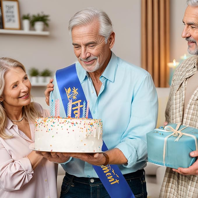 baotongle Happy Retirement Sash Retired Sash for Men Women Retirement Celebration Parties Gift