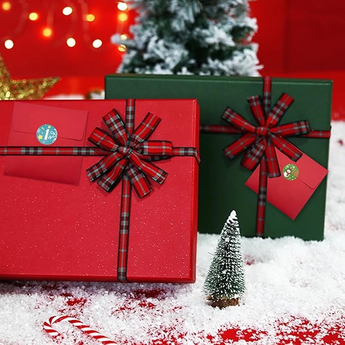 4 Christmas Cards Pack Small Pop Up Christmas Gift Cards with 24 Envelopes Stickers,3D Cute Holiday Greeting Card Santa Snowman,can be given to friends, family, children, boys and girls (baise)