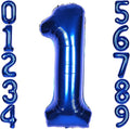 40Inch Navy Blue Number 1 Balloon Large Helium Royal Blue Number Balloons 0-9 Giant Digital 1st Foil Mylar Big Party Balloon for Boy Birthday Party Anniversary Graduation Decorations