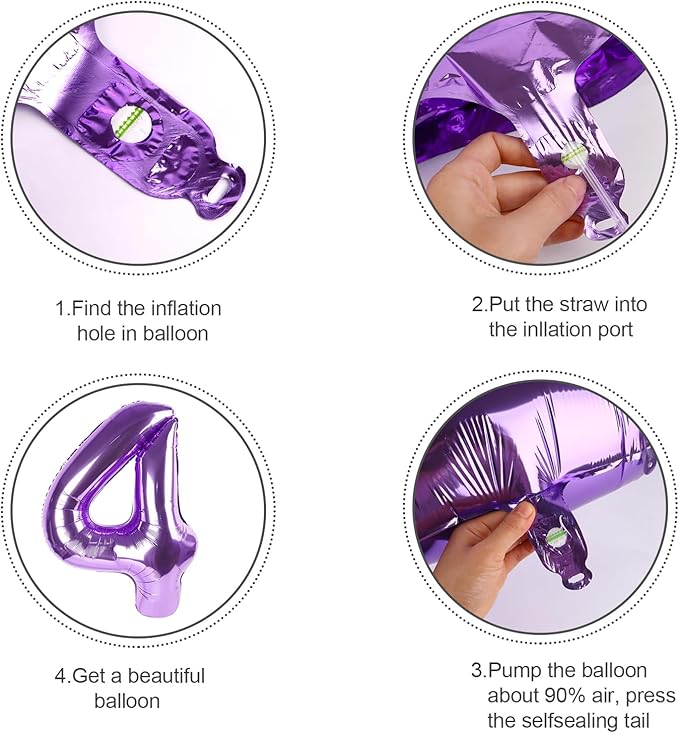 40 Inch Number Balloons, Purple Balloons 12th Birthday Decoration For Woman Man, Foil Number 12 Ballon for 12, 21 Anniversary, Bridal Shower, Graduation, Wedding, New Year, Valentine's Day