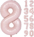 40 In Matte Pink Number Balloons Helium Foil Mylar Balloon Birthday Party banquet Decoration Digital 8