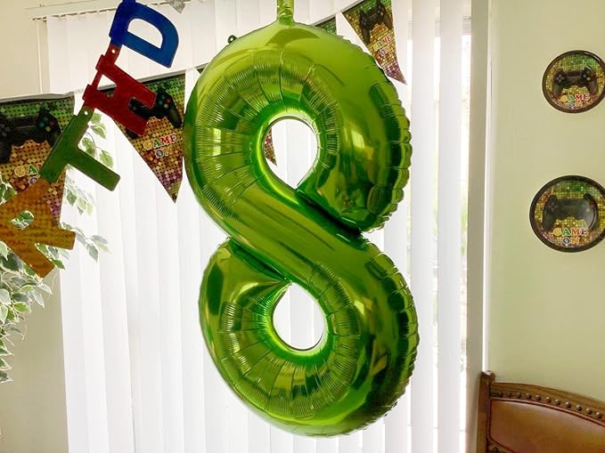 Number 6 Balloon 40 Inch, 6th Birthday Balloon for Boy Girl, Light Green 16 60 61 65 Numbers Balloons Birthday Party Wedding Events Decorations