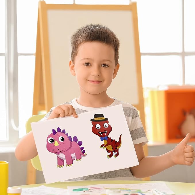 24 Sheets Make a Face Dinosaur Stickers for Kids Make Your Own Dinosaur Stickers Dino Birthday Goodie Bags Stuffer Children Party Favors Exchange Gifts