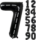 40 Inch Race Car Black Number Balloons Race Car Birthday Party Balloons Large Black Number 7 Balloons Boys 7th Birthday Party Race Car Theme Party Decorations Supplies（Digital 7）