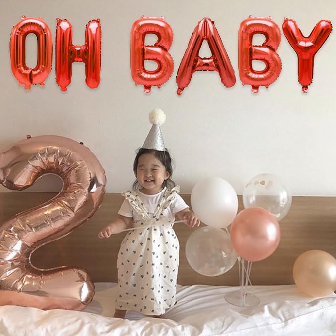 2 Set 52Pcs Red Alphabet A-Z Letter Balloons 16in Balloon Foil Letter Decorations Party Decor Red Letter Balloons Alphabet A-Z Party Supplies