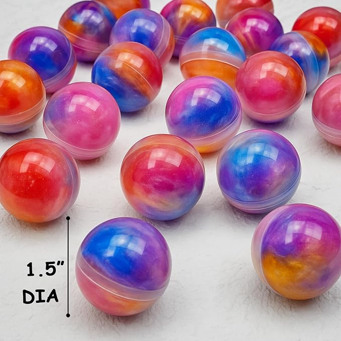 24 Pack Easter Galaxy Slime Party Favor, Galaxy Slime Balls Stress Relief Easter Hunt Filling Treats Classroom Easter Basket Stuffers Classroom Prize Gifts for Kid Teens Boy Girl